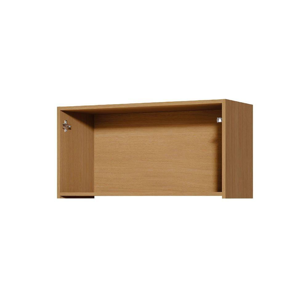 Armário Aéreo Para Cozinha Simone Mendes Com 1 Porta Basculante 80cm Carvalho Cinza Nesher
