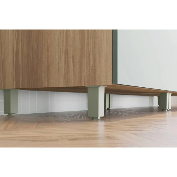 Encontraproduto.com.br - Armário Multiuso Lavanderia Marquesa Com 4 Portas E 4 Gavetas 140cm Branca Nesher