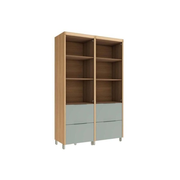 Encontraproduto.com.br - Armário Multiuso Lavanderia Marquesa Com 4 Portas E 4 Gavetas 140cm Branca Nesher