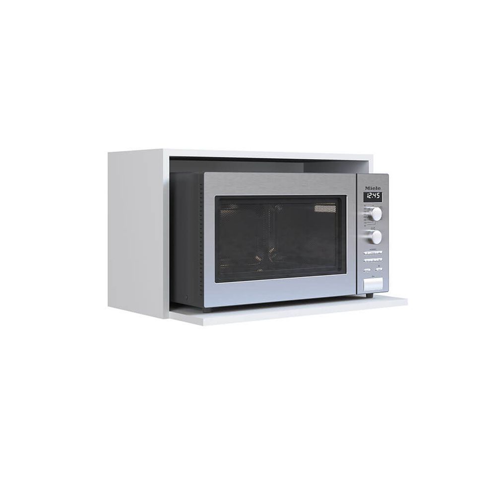 Encontraproduto.com.br - Nicho Parede Art In Moveis Para Microondas Funcionale Branco