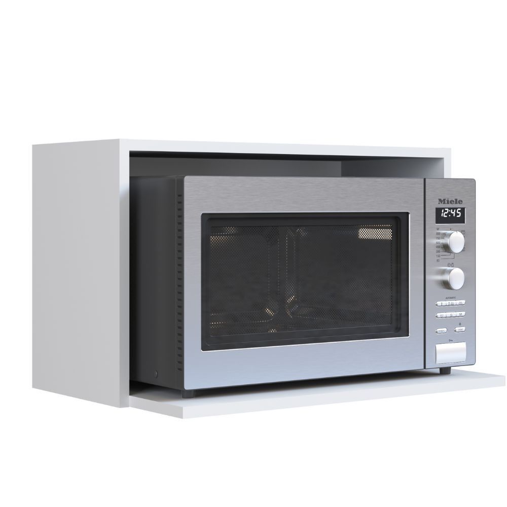 Encontraproduto.com.br - Nicho Parede Art In Moveis Para Microondas Funcionale Branco