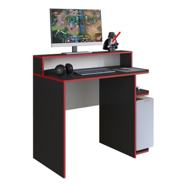 Escrivaninha Gamer Power Art In Moveis Preto