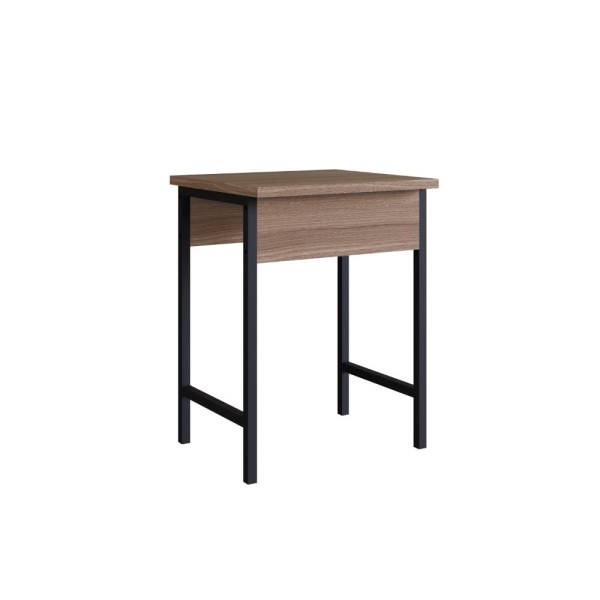 Banqueta com Estrutura de aço Artetube ART Montana e Preto