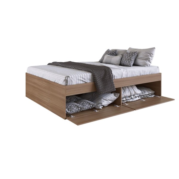 Encontraproduto.com.br - Quarto Completo Cama Queen Guarda Roupa E 2 Mesas De Cabeceira Montana Tokio Art In Móveis