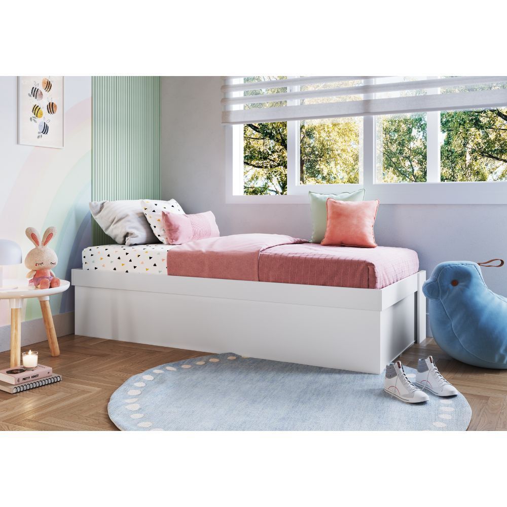 Cama Box Articulável Solteiro Istambul Art In Moveis Branco