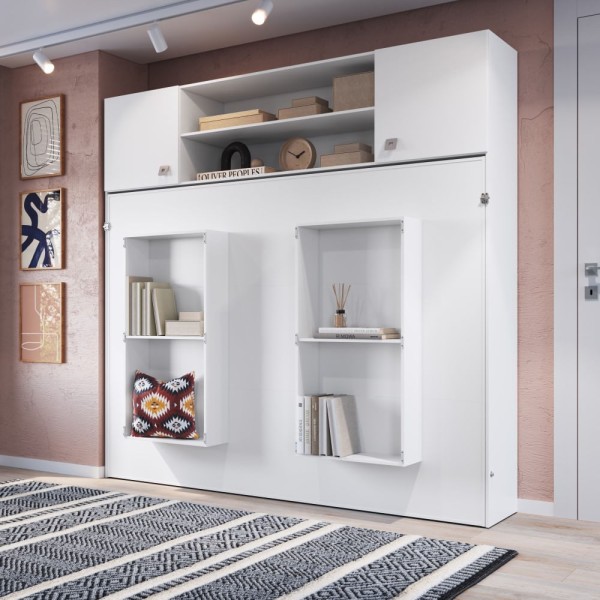 Encontraproduto.com.br - Cama Articulável Horizontal Casal Com Aéreo Dallas Branco