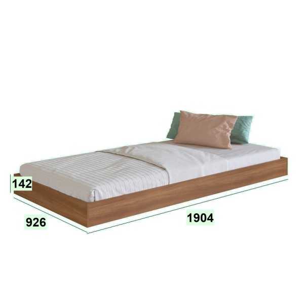 Encontraproduto.com.br - Beliche Solteiro com Cama Auxiliar Art In Móveis Yuma Marrom