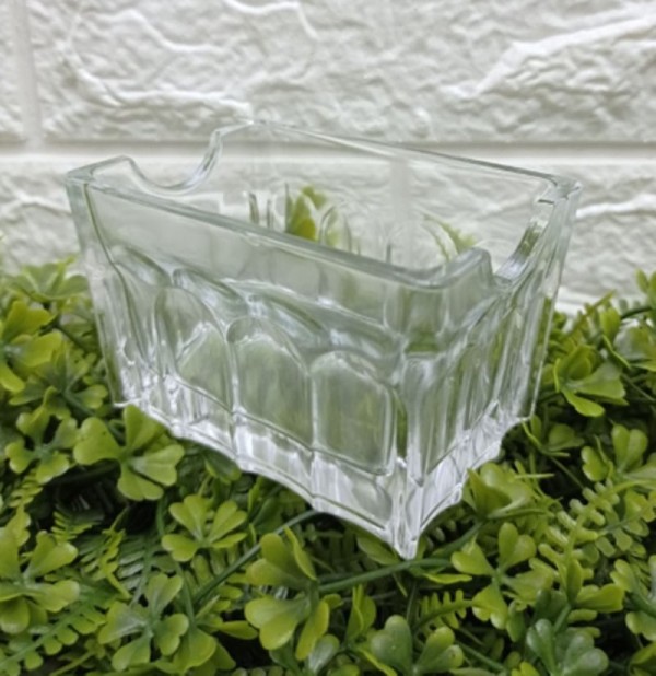 Encontraproduto.com.br - Porta Sachês Café Chá Açúcar de Vidro Dublin - 6,5 x 5 cm