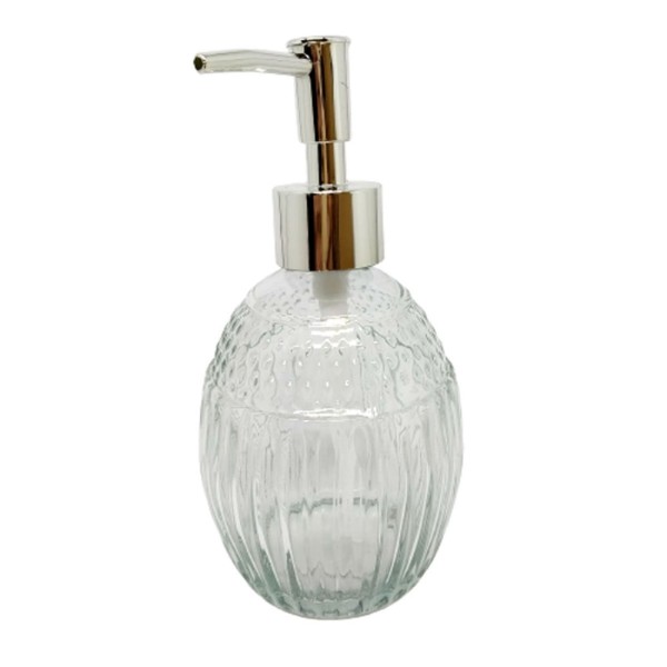Porta Sabonete Líquido de Vidro 350ml Round Sortidos Lyor
