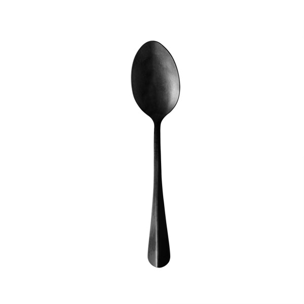 Encontraproduto.com.br - Conjunto 6 Colheres para Mesa de Aço Inox Positano Preto 18cm - Lyor