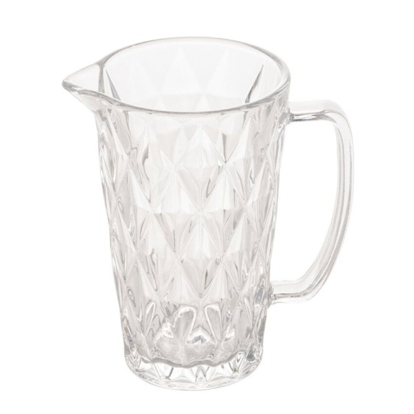 Encontraproduto.com.br - Jarra De Vidro Diamond Transparente - 1 Litro