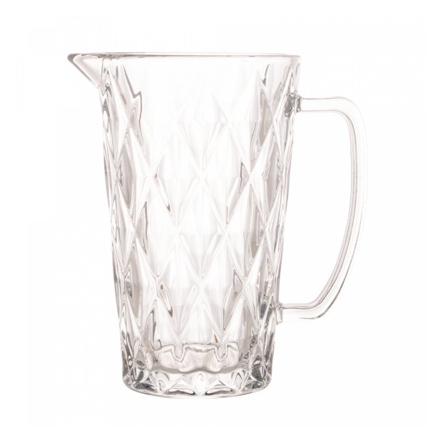 Encontraproduto.com.br - Jarra De Vidro Diamond Transparente - 1 Litro