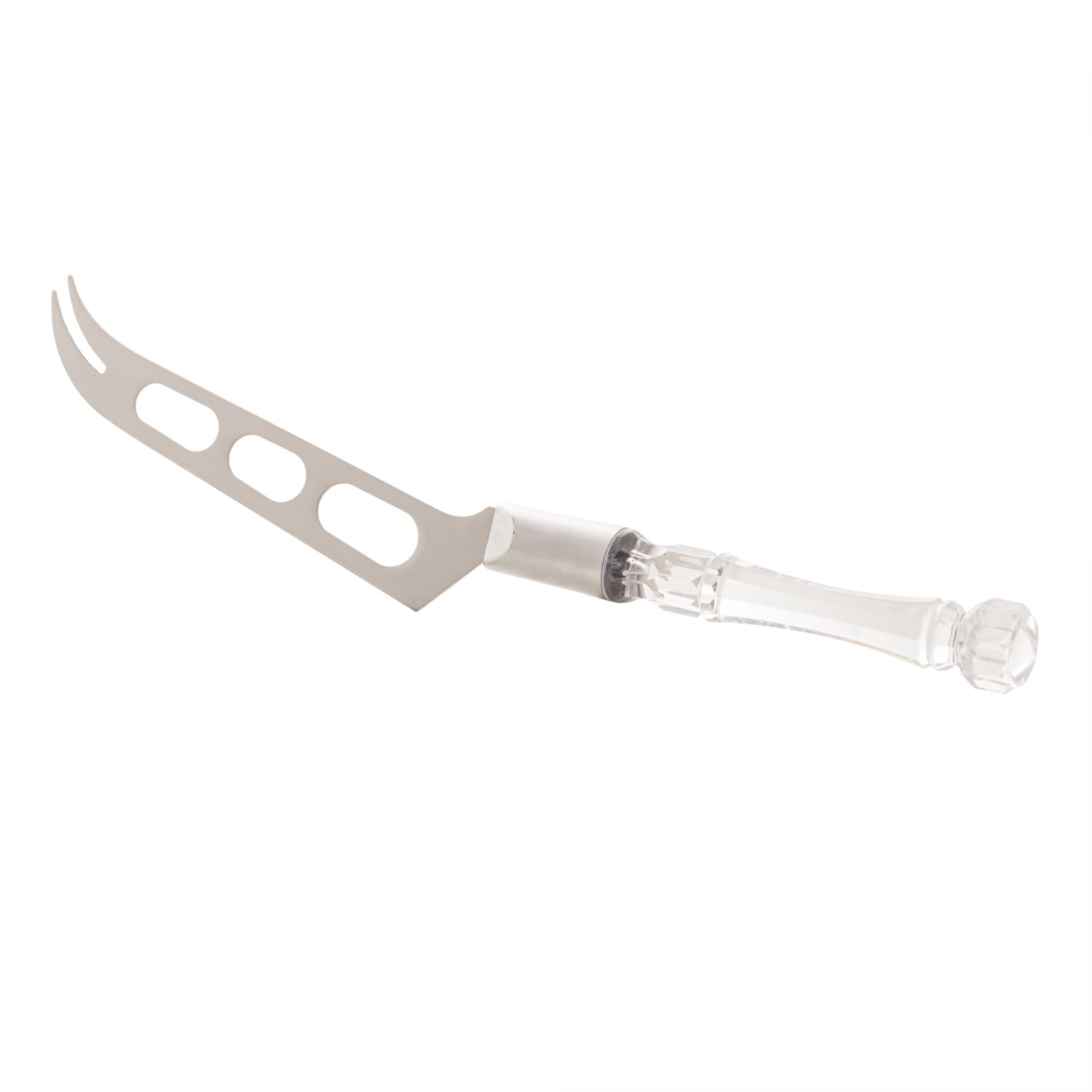 Encontraproduto.com.br - Faca para Queijo de Aço Inox com Cabo de Plástico Bambu 21,7cm - Lyor