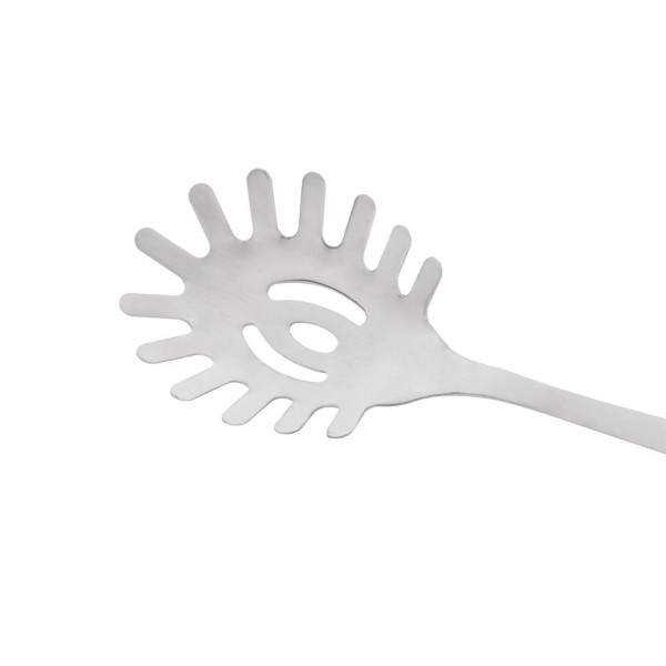 Encontraproduto.com.br - Pegador para Macarrão Positano em Aço Inox 28cm