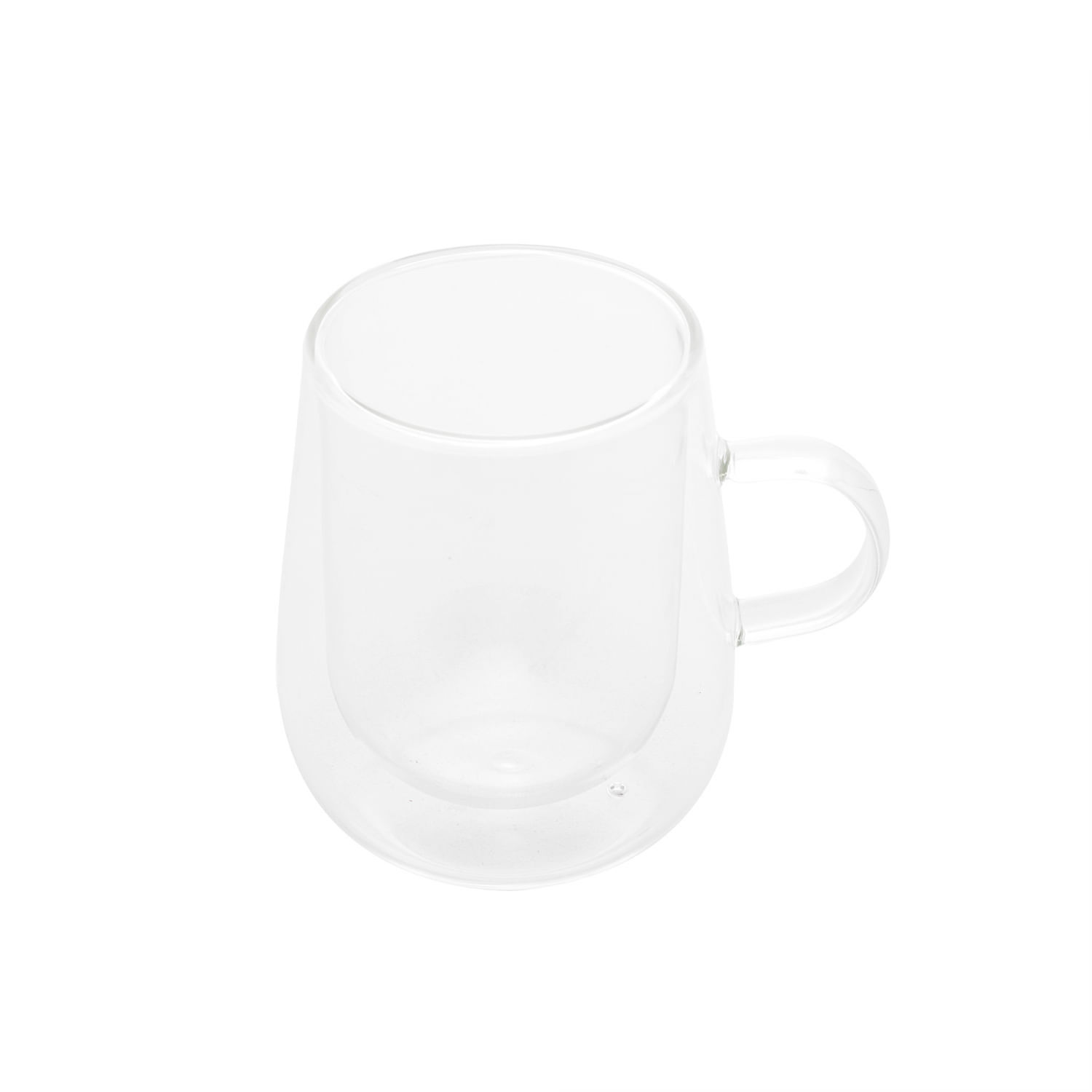 Encontraproduto.com.br - Conjunto 2 Xícaras de Café e Chá Parede Dupla de Vidro Borossilicato 360ml - Lyor
