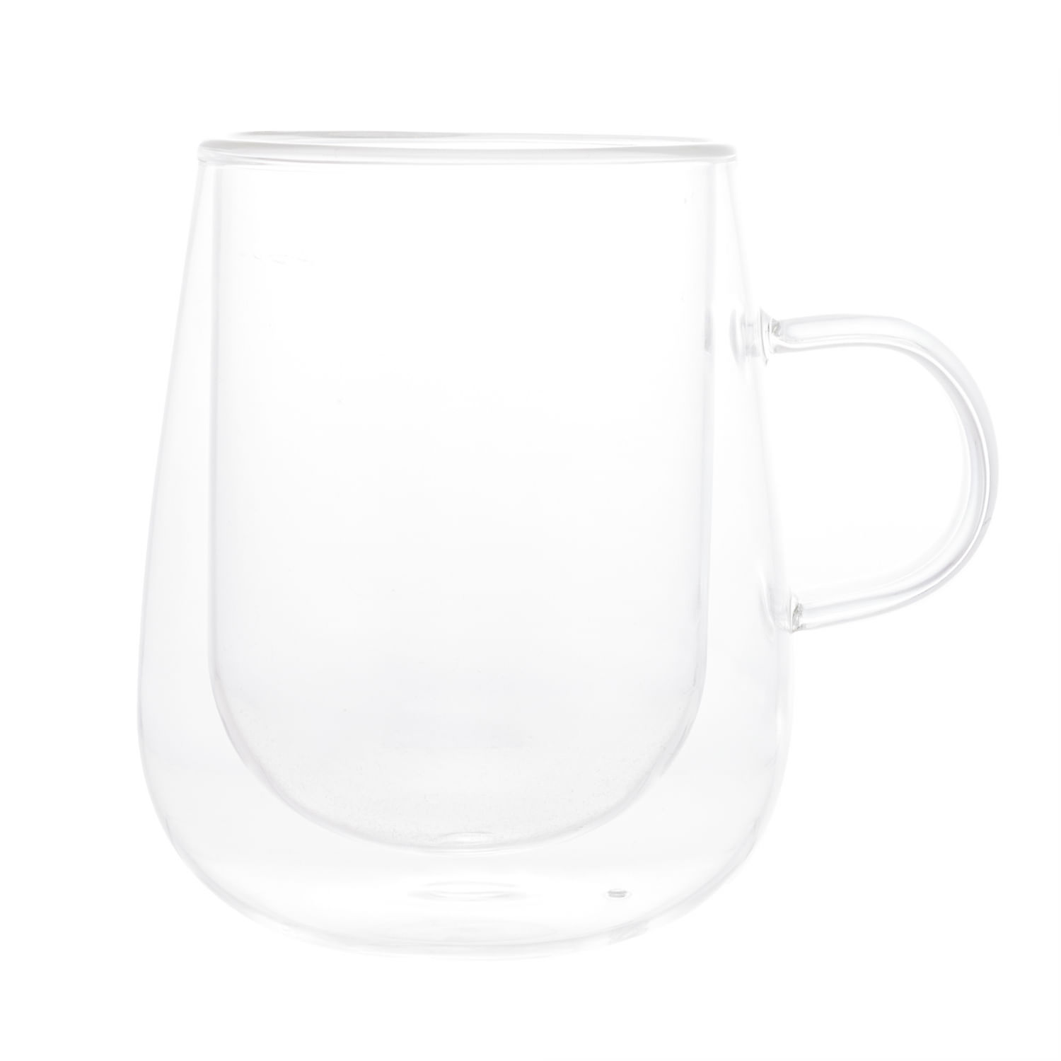 Encontraproduto.com.br - Conjunto 2 Xícaras de Café e Chá Parede Dupla de Vidro Borossilicato 360ml - Lyor