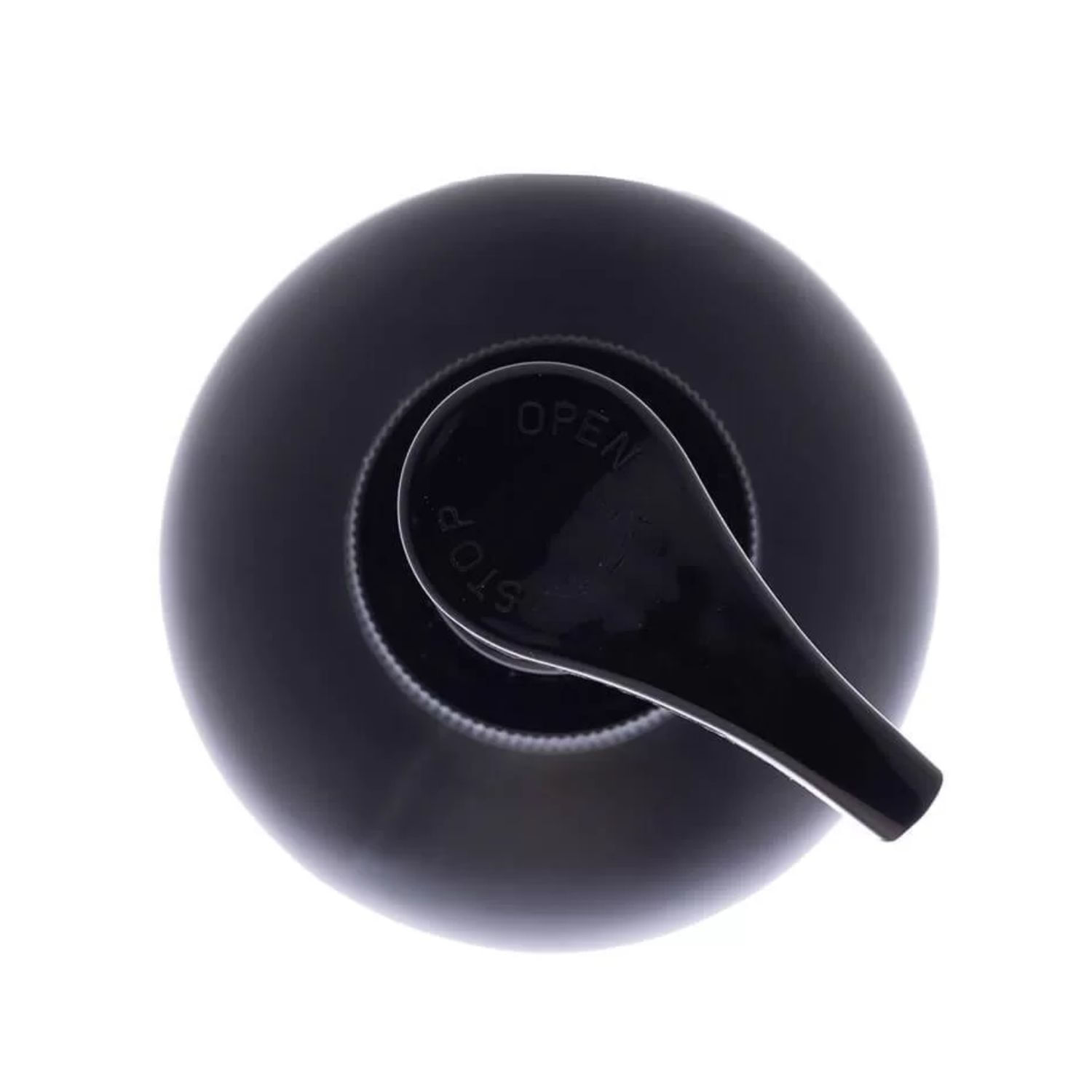 Encontraproduto.com.br - Porta Sabonete Líquido de Vidro Fosco com Pump de Plástico Preto 250ml - Lyor