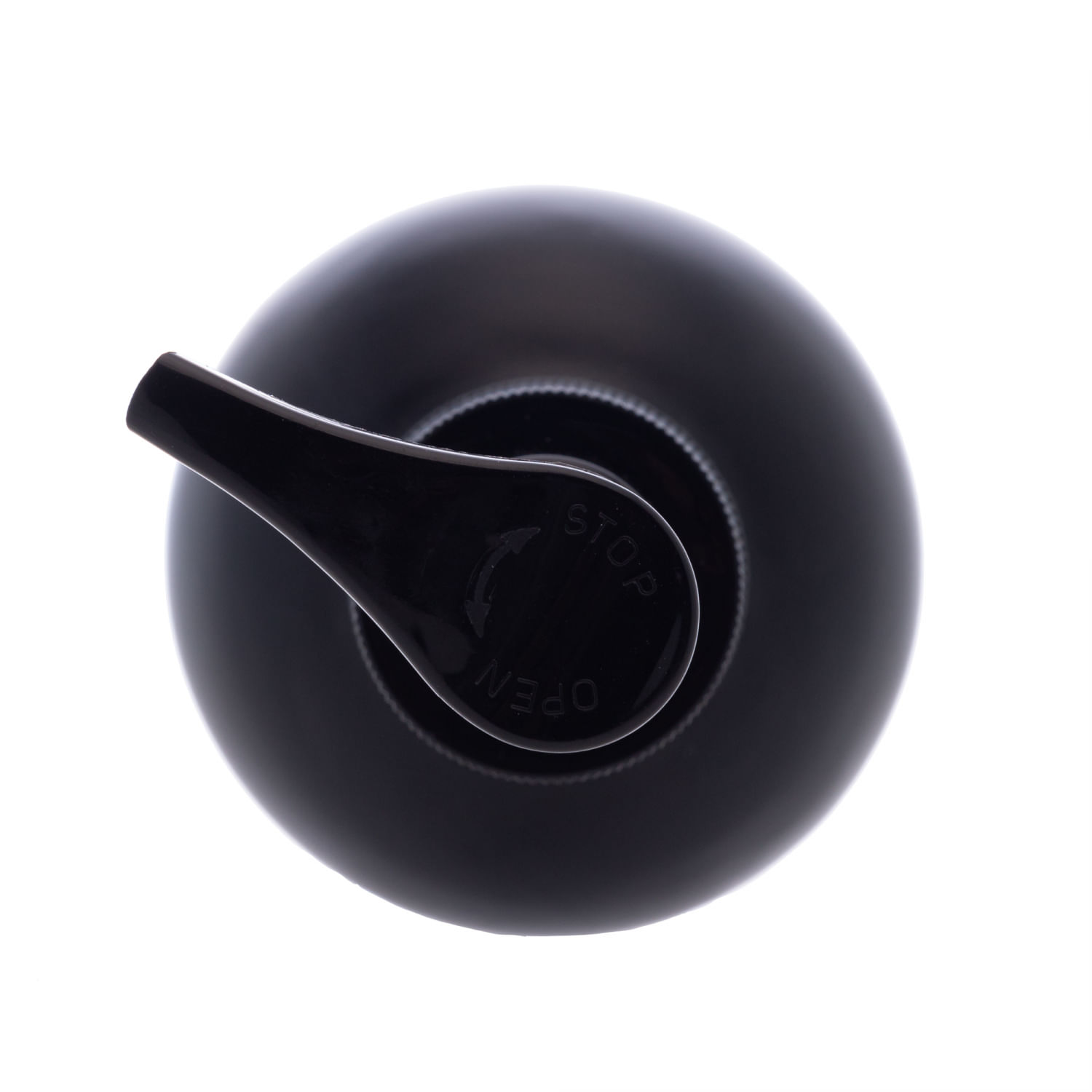 Encontraproduto.com.br - Porta Sabonete Líquido de Vidro Fosco com Pump de Plástico Preto 250ml - Lyor