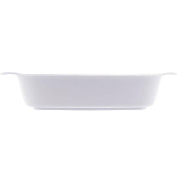 Encontraproduto.com.br - Travessa Oval de Melamina Milão Branca 23cm x 13cm x 5cm - Lyor