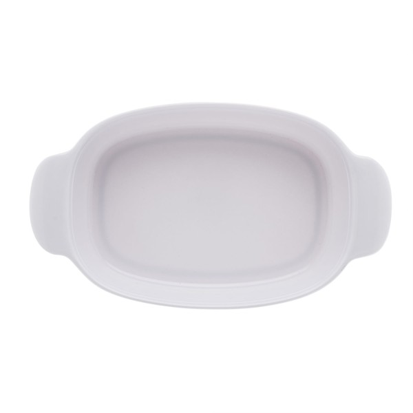 Encontraproduto.com.br - Travessa Oval de Melamina Milão Branca 23cm x 13cm x 5cm - Lyor