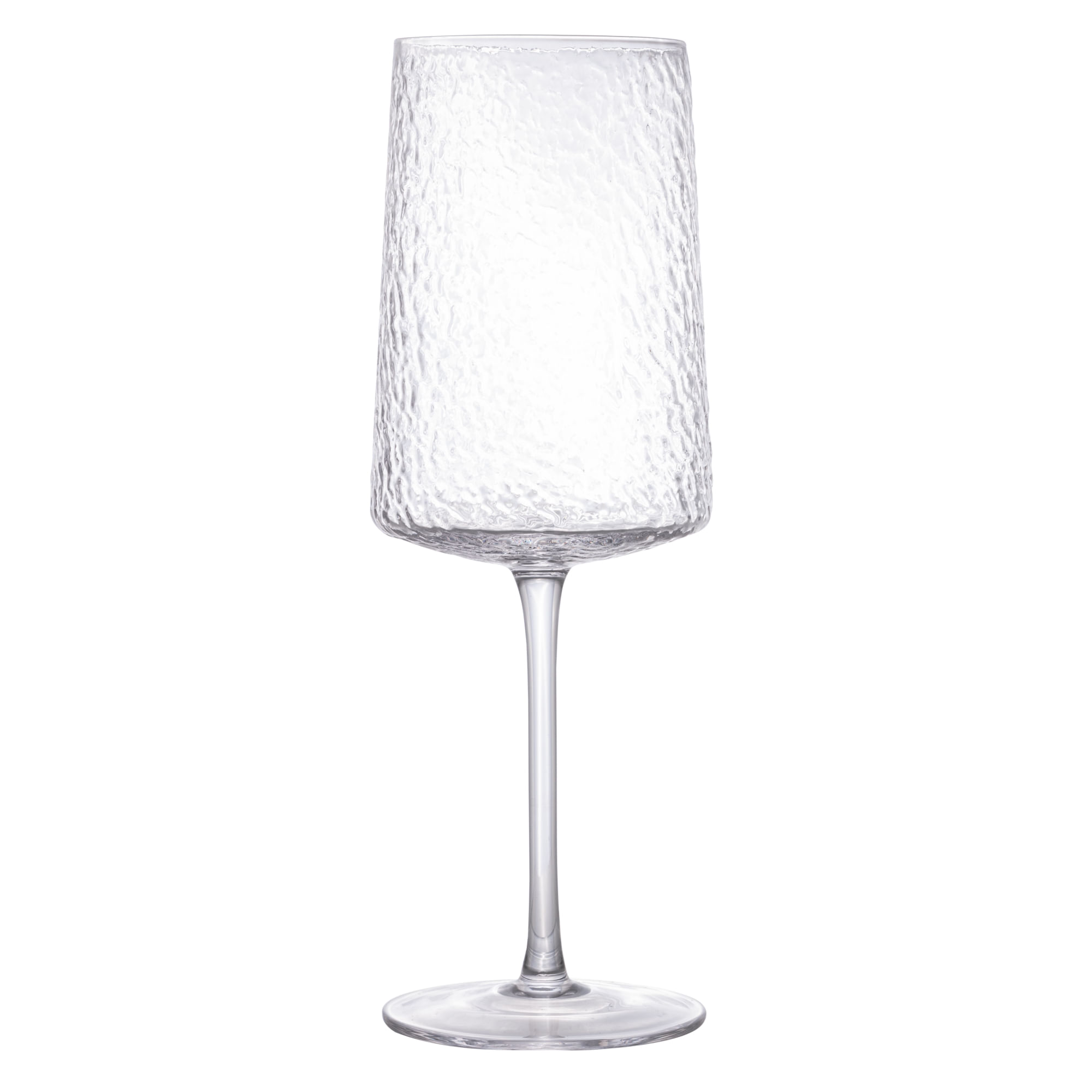 Taça P/ Vinho De Cristal Ecologico  Martelado Petra 500ml