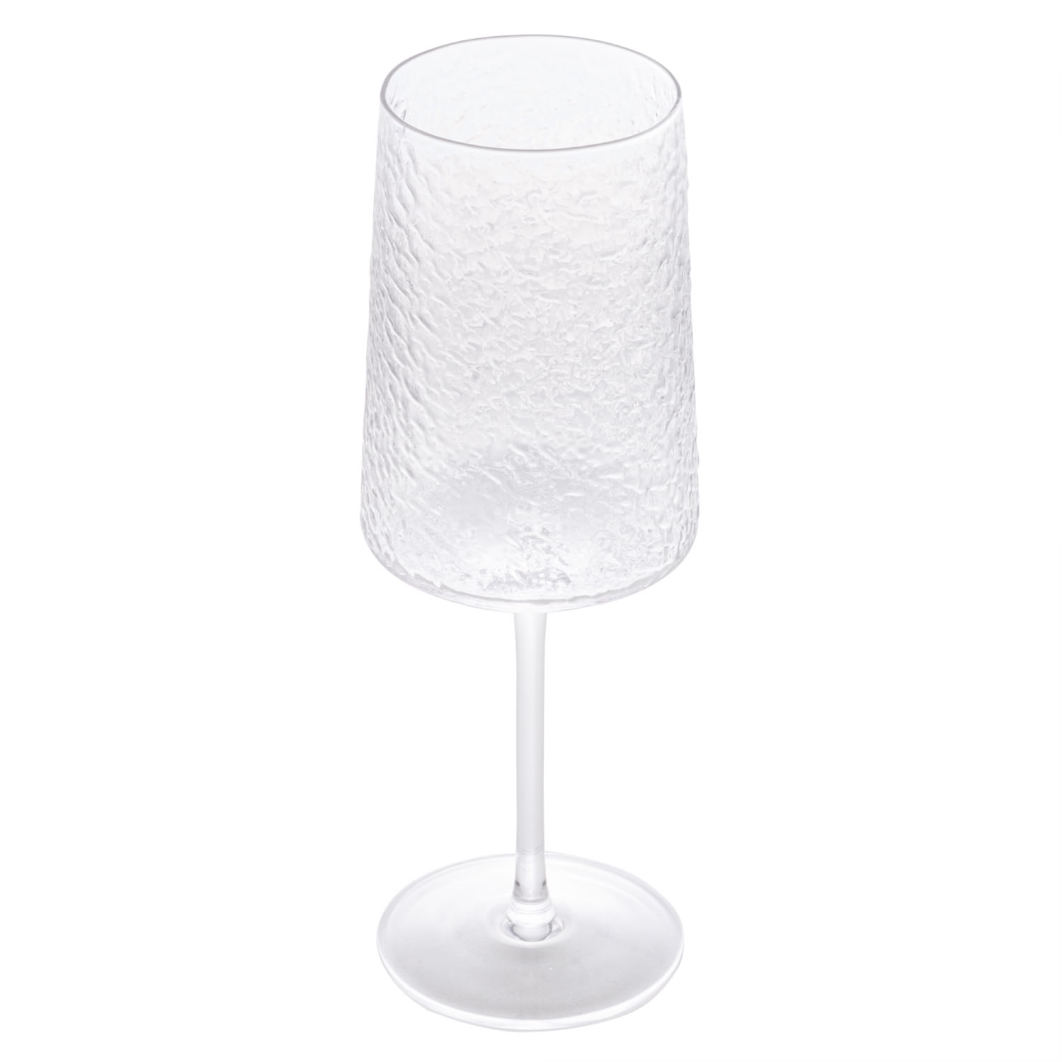 Encontraproduto.com.br - Taça P/ Vinho De Cristal Ecologico  Martelado Petra 500ml