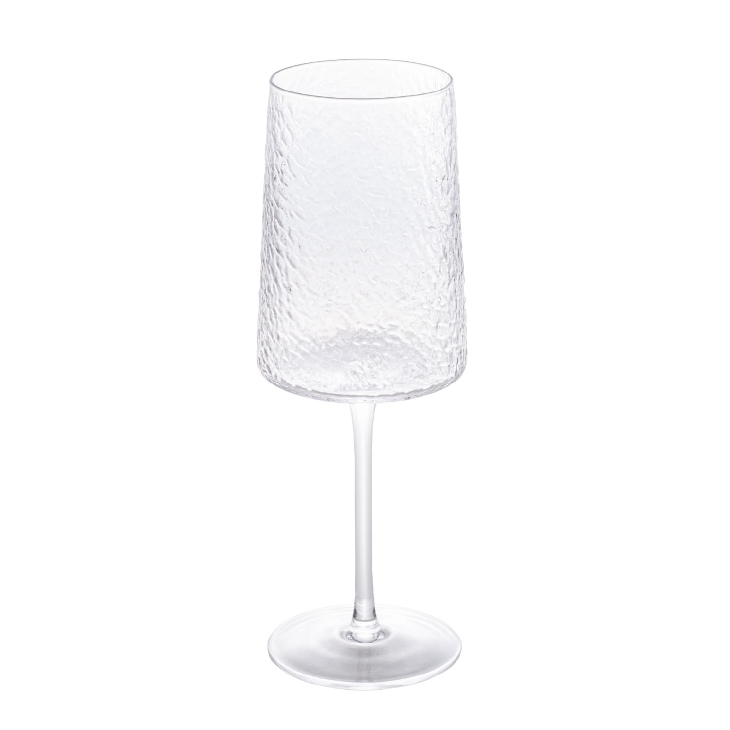 Encontraproduto.com.br - Taça P/ Vinho De Cristal Ecologico  Martelado Petra 500ml