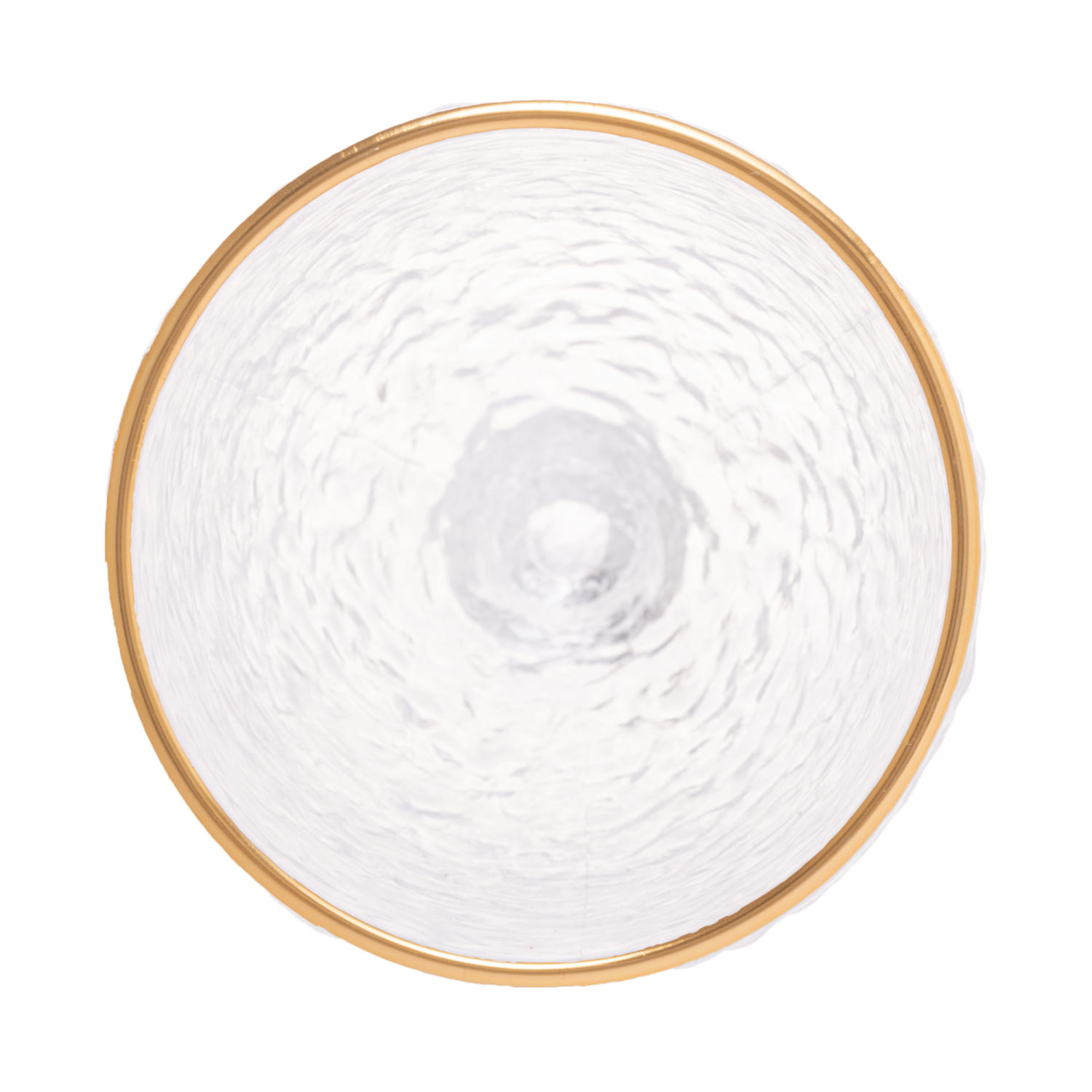 Encontraproduto.com.br - Taça de Água de Cristal Martelado com Fio de Ouro Petra 320ml - Lyor