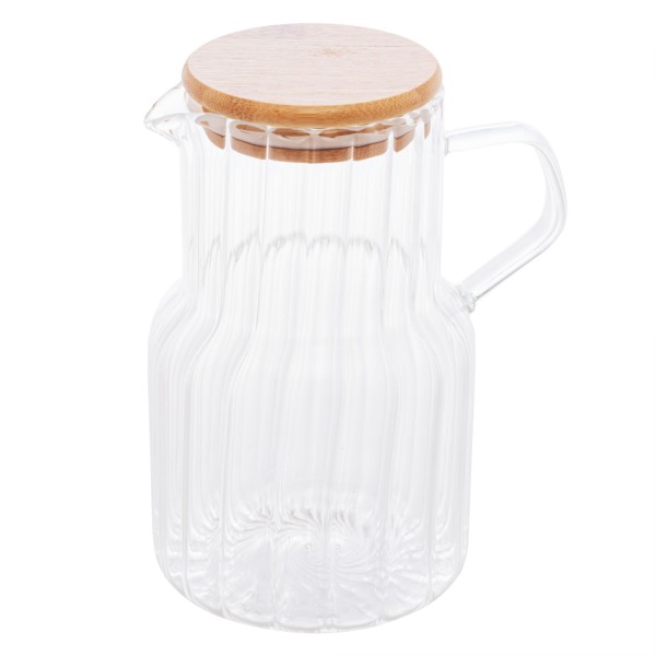 Jarra de Vidro Borossilicato com Tampa de Bambu Classic 1,125L - Lyor