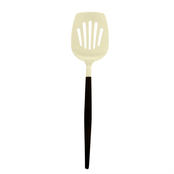 Encontraproduto.com.br - Espátula de Aço Inox Ópera Champanhe/Preta 26,5cm - Lyor