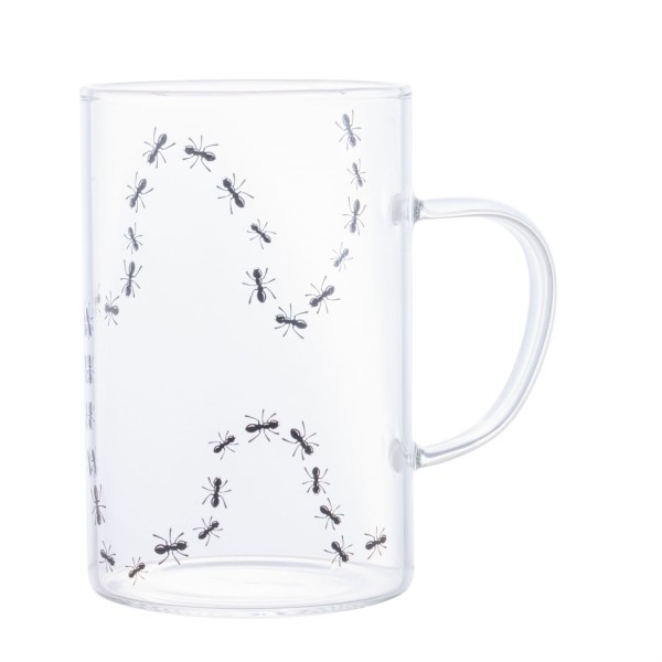 Encontraproduto.com.br - Caneca De Vidro Resistente Ao Calor Bug 280Ml