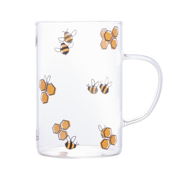 Caneca de Vidro Abelha Bee 280ml