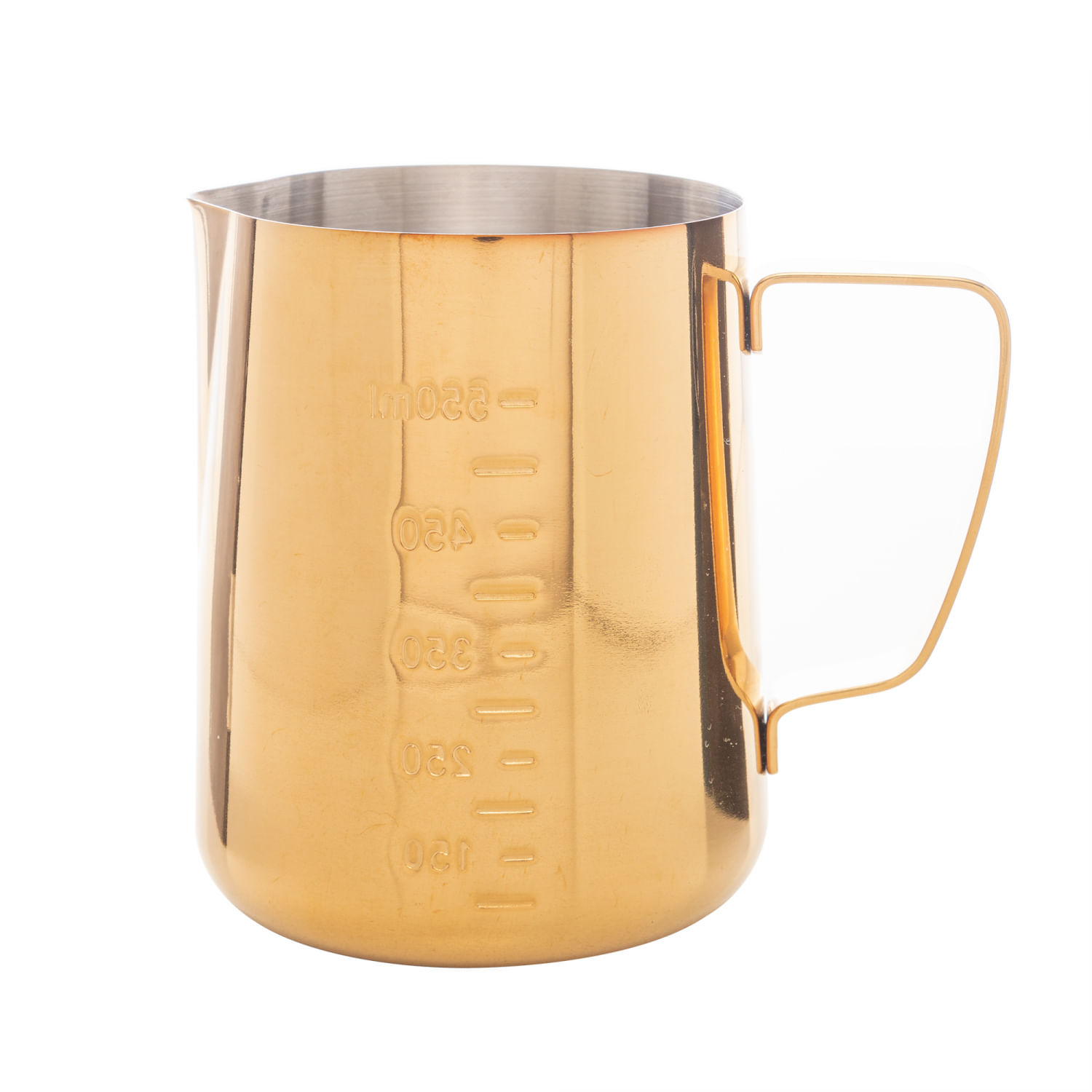 Leiteira de Aço Inox Dourada 600ml - Lyor