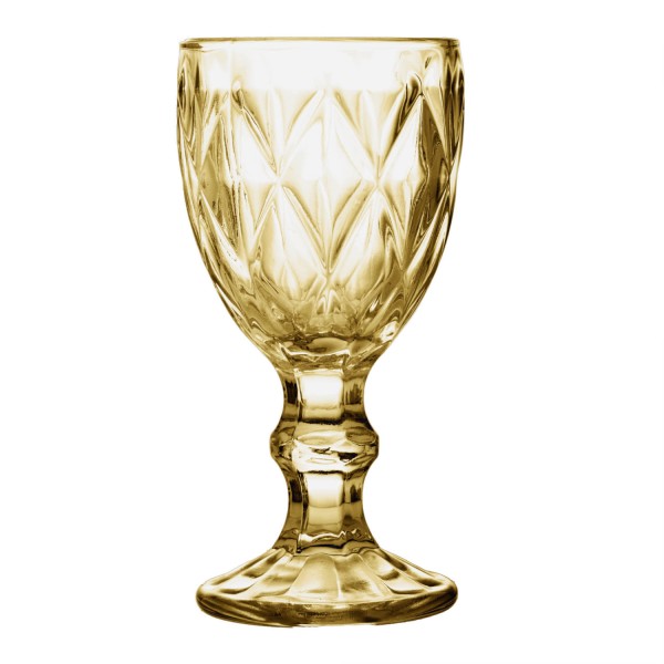 Encontraproduto.com.br - Taça de Licor de Vidro Diamond Âmbar 50ml