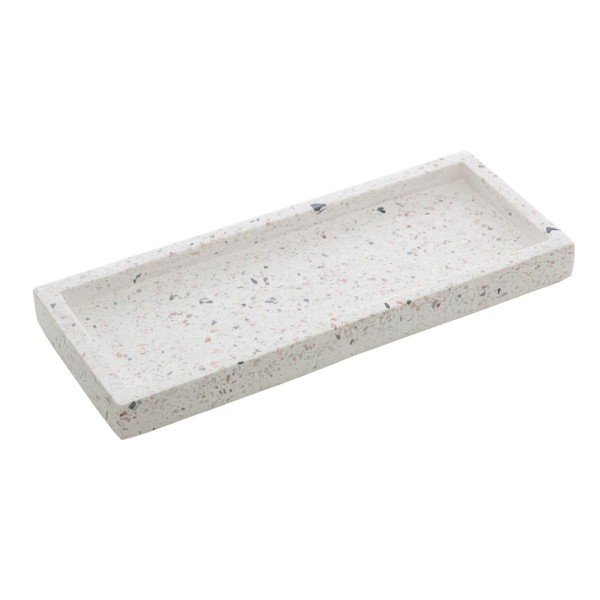 Encontraproduto.com.br - Bandeja Retangular Terrazo de Marmore 25cm