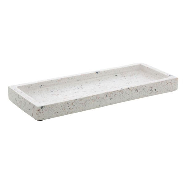 Encontraproduto.com.br - Bandeja Retangular Terrazo de Marmore 25cm
