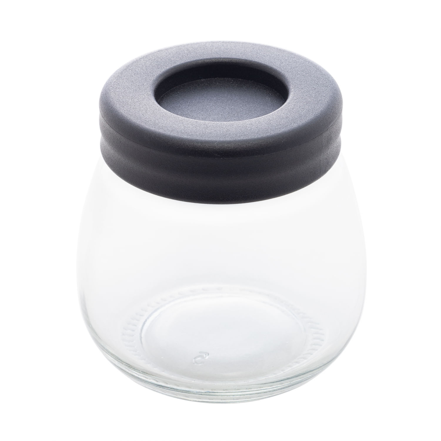 Encontraproduto.com.br - Moedor de Café Manual em Aço Inox com Pote de Vidro Preto 20cm