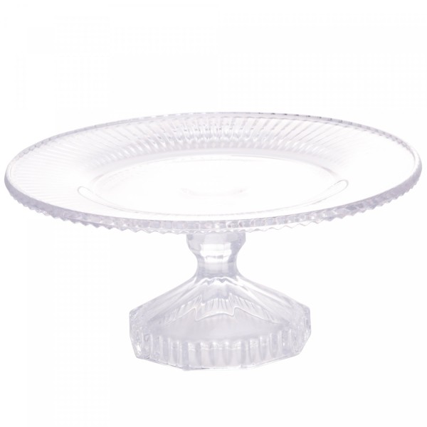 Prato para Bolo de Cristal Renaissance 22,5cm x 11cm - Lyor