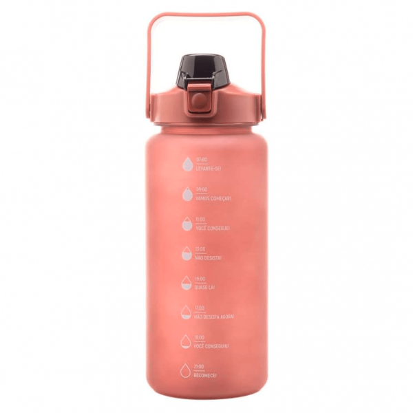Encontraproduto.com.br - Garrafa Squeeze em Policarbonato Vinho 2L - LYOR