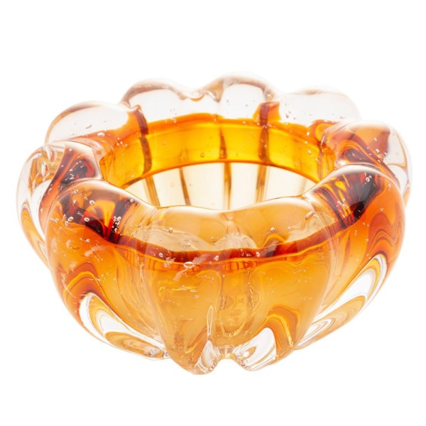 Centro de Mesa de Vidro Italy Âmbar 12,5cm x 6,5cm - Lyor