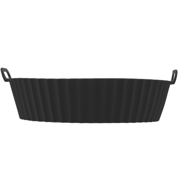 Encontraproduto.com.br - Forma Redonda de Silicone Preto Lyor 19x6,5cm