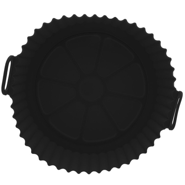 Encontraproduto.com.br - Forma Redonda de Silicone Preto Lyor 19x6,5cm