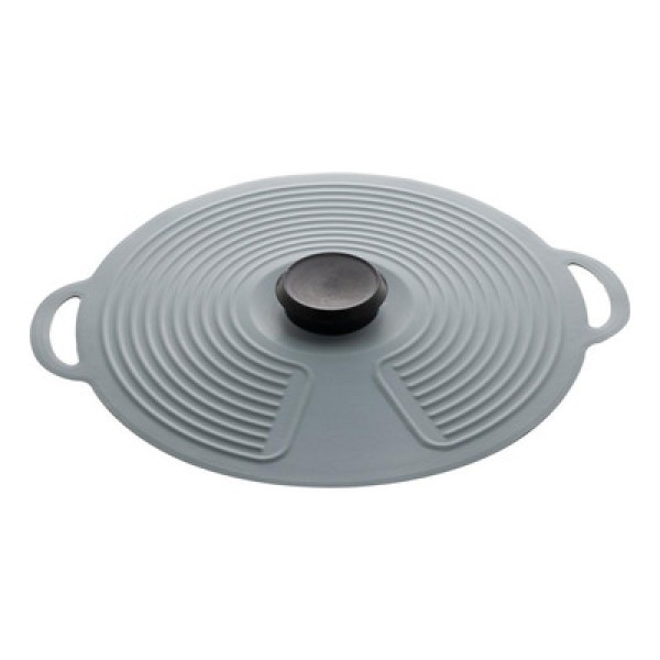 Tampa De Silicone Para Panela Cinza 28Cm - Lyor