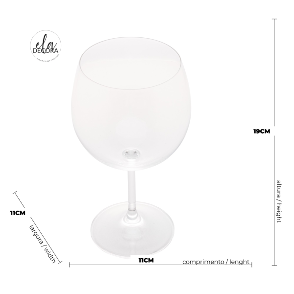 Encontraproduto.com.br - Taça para Gin de Cristal Ecológico Sommelier Transparente 600ml