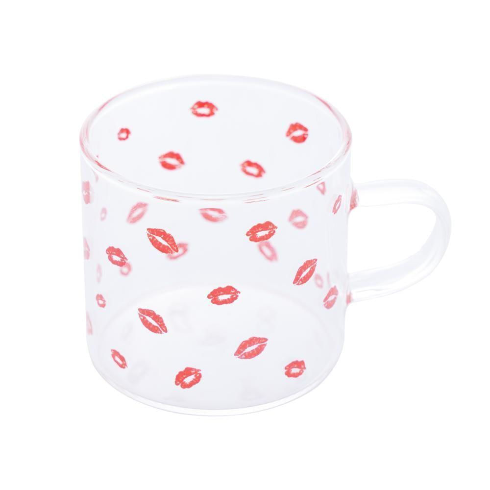 Caneca De Vidro Kiss 125ml
