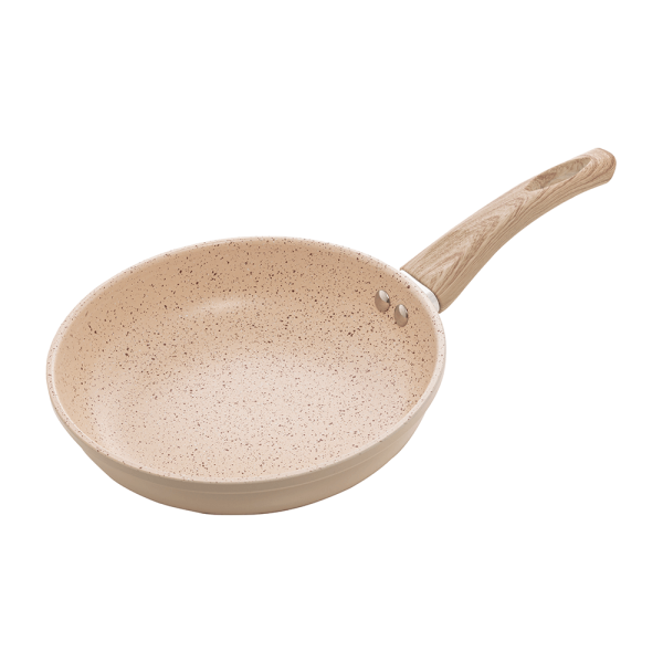 Encontraproduto.com.br - Frigideira de Indução em Alumínio com Revestimento Cerâmico Granilite Bege 20cm - Lyor