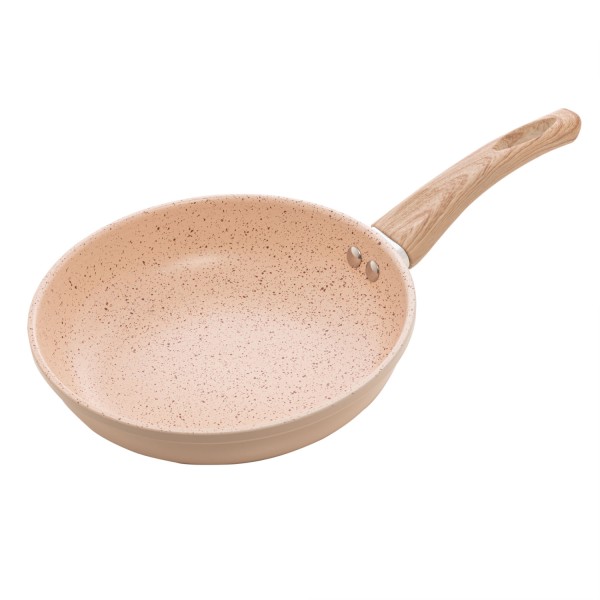 Frigideira de Indução em Alumínio com Revestimento Cerâmico Granilite Bege 24cm - Lyor