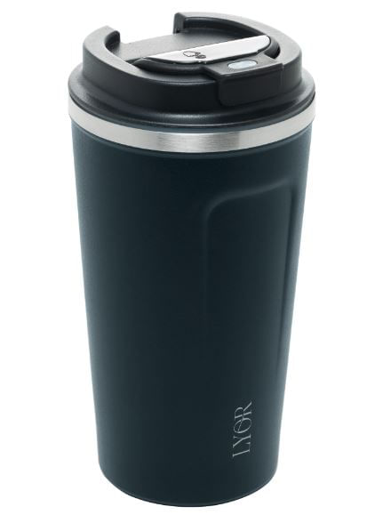 Encontraproduto.com.br - Copo Térmico Inox Parede Dupla Com Tampa E Termômetro 500Ml