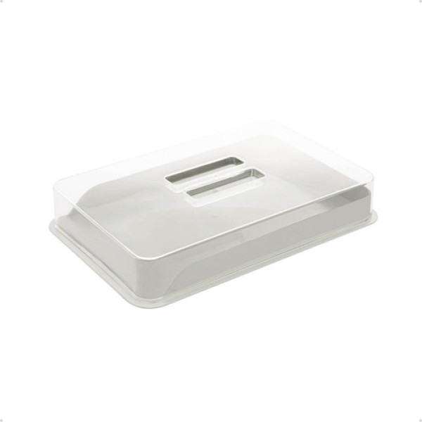 Encontraproduto.com.br - Porta Frios de Bambu e PP com Tampa de Poliestireno Off-White 21cm x 16cm x 4cm - Lyor