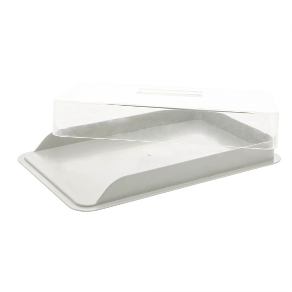 Encontraproduto.com.br - Porta Frios de Bambu e PP com Tampa de Poliestireno Off-White 21cm x 16cm x 4cm - Lyor